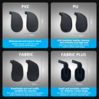 Aipwerer Kopfstütze Auto Kinder, Einfache Montage Abnehmbare Kopfstütze Auto, Höhenverstellbar Auto Nackenkissen für Kind bei längeren Autofahrten ein Nickerchen (Schwarz, A05 PVC)