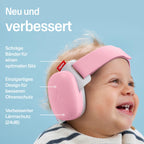 Alpine Muffy Baby Komfort - Gehörschutz für Babys & Kleinkinder - Getestet in Deutschland - Einzigartiges Kopfband für Sicheren & Bequemen Sitz - Verstellbar <48 Monate - Kopfhörer Lärmschutz, Rosa