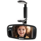Onco Clip-On Autospiegel Baby Rücksitz - 100% Bruch- und Rüttelsicherer Baby Autospiegel für Nach Vorne Gerichtete Kindersitze, Spiegel Auto Baby Rückbank, Rückspiegel Auto, Auto Spiegel für Baby