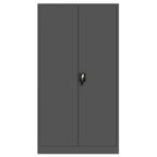 Jan Nowak Aktenschrank C001H Büroschrank Metallschrank Stahlschrank Werkzeugschrank Stahlblech Pulverbeschichtet Flügeltürschrank Abschließbar 195 cm x 90 cm x 40 cm (anthrazit/anthrazit)