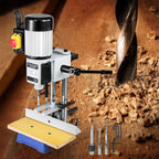VEVOR Tischstemmmaschine, 750 W, 2800 U/min, Langlochbohrmaschine, Hohlstemmmaschine mit Meißel-Bit-Sets, Stemmmaschine für Holzarbeiten, zum Bohren runder oder quadratischer Löcher in Holz