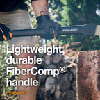 Fiskars 71,1 cm große Wasserpfeife schont Ihren Rücken – Heben, Ziehen und Laden von schweren Runden von Brennholz und gespaltenem Holz – scharfes und leichtes Pick-Werkzeug für Holzscheite –