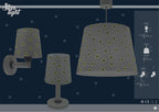 Dalber kinder Wandlampe, Kinderlampe Wandleuchte kinderzimmer Star Light Sterne Weiß 82219B, E27