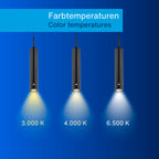 REV Pendelleuchte Akku - 130lm dimmbar 3 Farben, Timer 1-4H, höhenverstellbar durch ziehen (37-163cm) Hängeleuchte mit Fernbedienung, ideal als Hängelampe ohne Strom, schwarz
