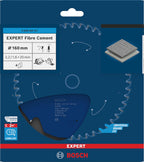 Bosch 1x EXPERT Fibre Cement Kreissägeblatt für Handkreissägen (für Faserzementplatten, Ø mm, Professional Zubehör kabelgebundene Handkreissägen)