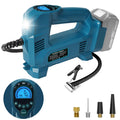 QUPERR Akku Kompressor kompatibel mit Makita 18V Akku, Elektrischer Luftkompressor bis 10,34 bar mit LED-Licht & Autostopp, Tragbare Luftpumpe für Auto, Motorrad, Fahrrad, Bälle (ohne Akku)