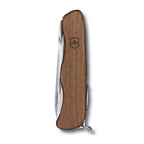 Victorinox Schweizer Taschenmesser, Forester Wood, Swiss Army Knife, Multitool, 10 Funktionen, Feststellklinge, Dosenöffner, Schraubendreher, Braun