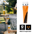 Fiskars Dreh-Spaltkeil, Gehärteter Stahl (geschmiedet), Polymer-Schlagfläche mit Metallring, Orange, SAFE-T, 1001615