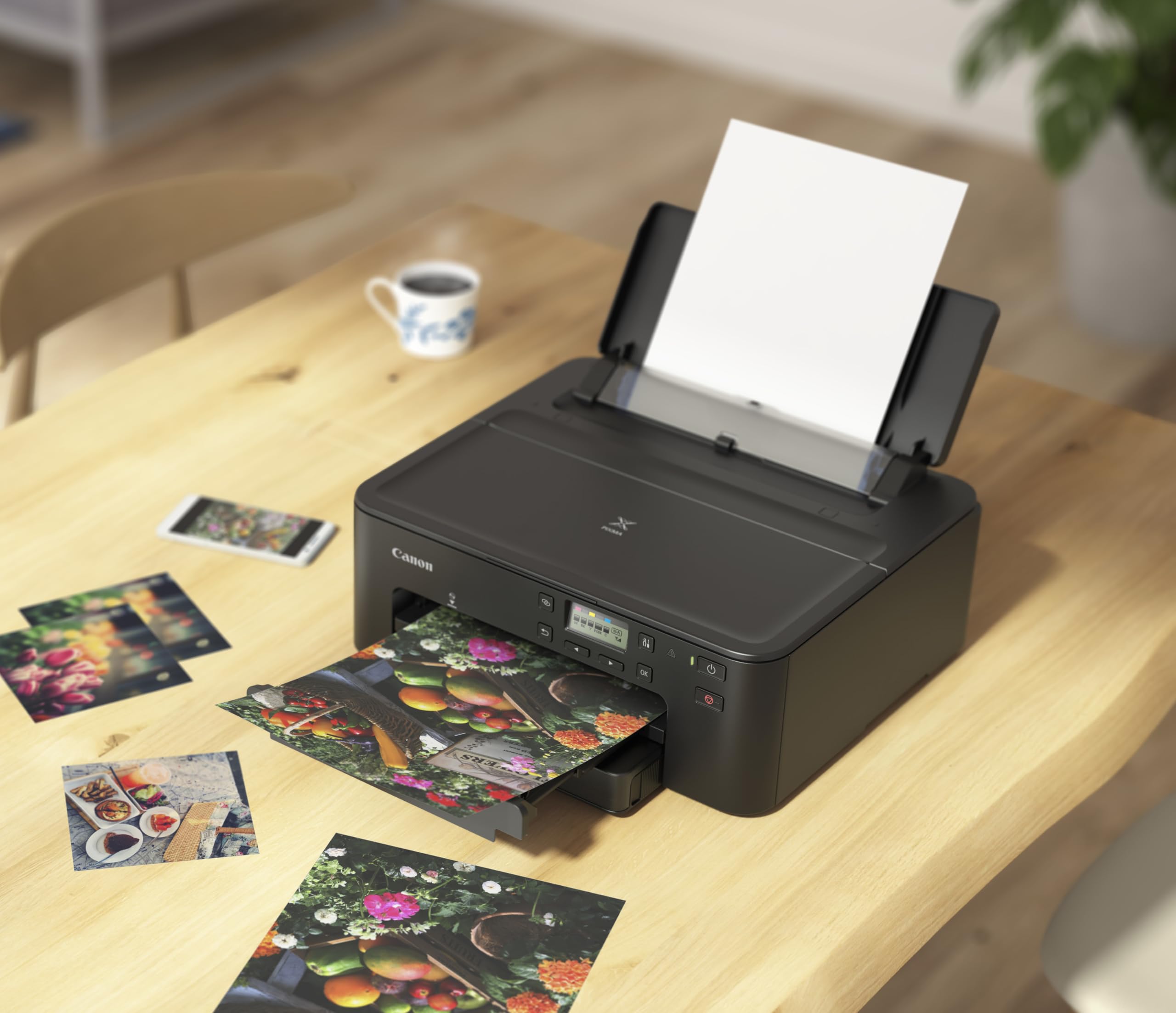 Canon PIXMA TS705a reiner Tintenstrahldrucker (ohne Scan- & Kopierfunktion, WLAN, Duplex, 5 separate Tinten, AirPrint, A4, Schwarz)