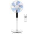 Brandson - DC Standventilator energiesparend ECO - Fernbedienung - Brushless Silent Motor, sehr leise – Preisträger 2025-80° Oszillation - Ventilator Timer – 12 Stufen - LED Display