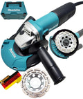 Makita Betonschleifer Set. Sanierungsfräse 1100W Power Set im MakPac Koffer. Mit Absaughaube 191W06-8 + 2x Premium Diamantschleiftopf