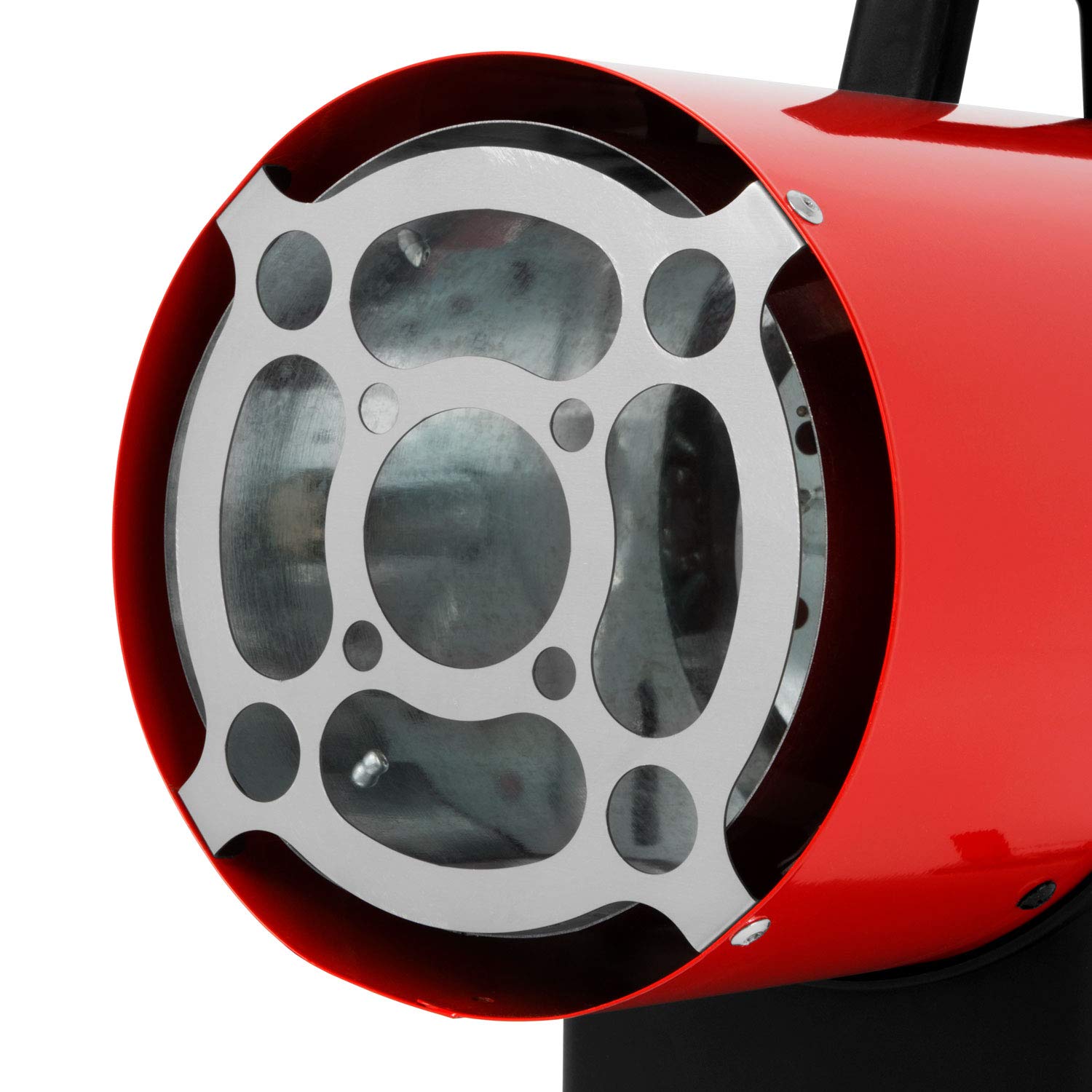 EBERTH Gasheizgebläse 50 kW Direkt, Heizkanone Gas, Luftdurchsatz 872 m³/h, Gasheizer mit Schlauch, Druckminderer, für Propan-/Butangasflasche, Gas Heizgebläse mit Überhitzungsschutz, Flammensicherung