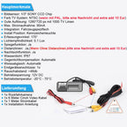 Rückfahrkamera Farbkamera Einparkkamera Nachtsicht und für Rückfahrsystem Einparkhilfe-Wasserdicht&Stoßfest für Honda Accord Civic EK/FD Odyssey Pilot Acura TSX