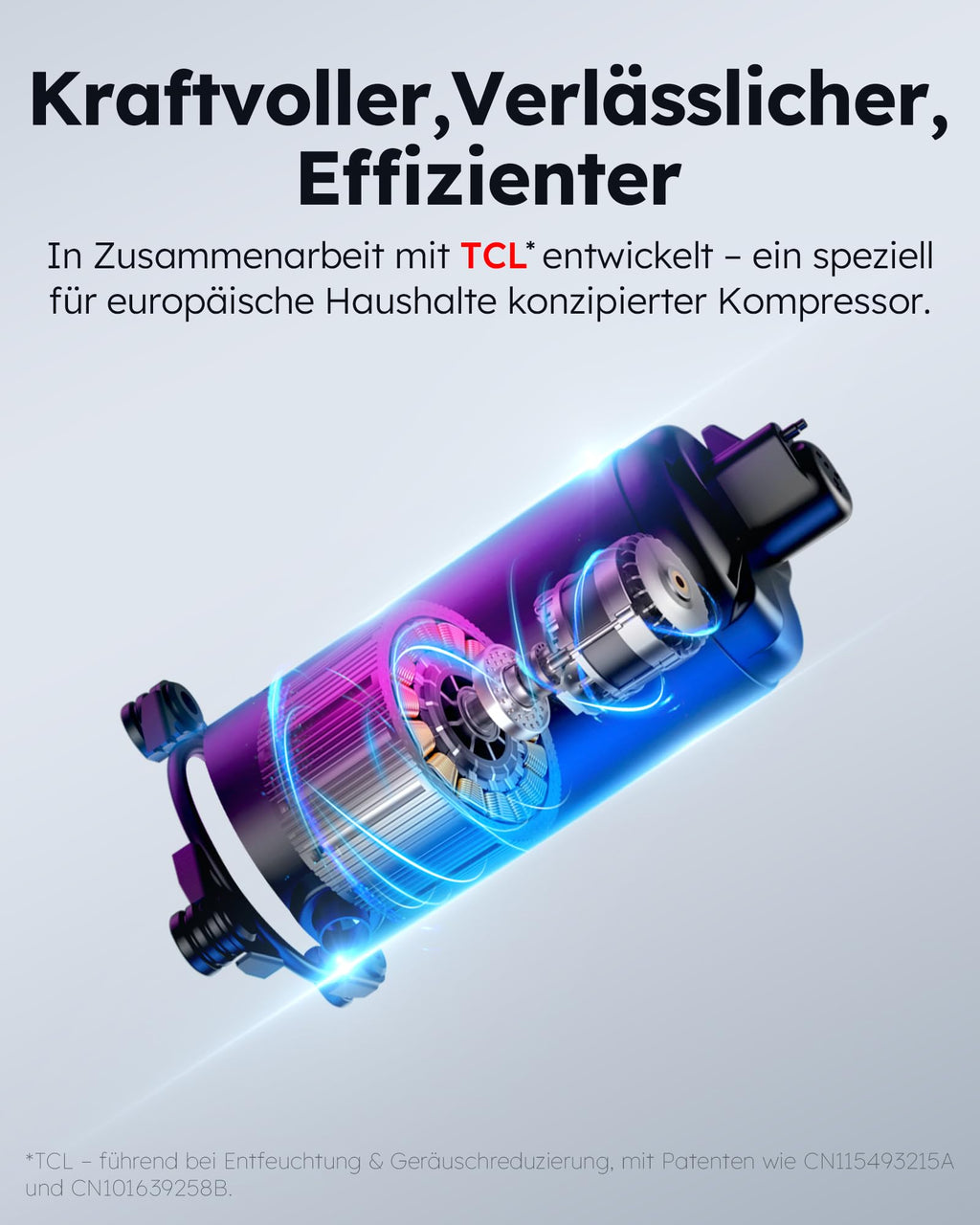 Kresico Luftentfeuchter elektrisch 20L, Entfeuchter elektrisch, Luftentfeuchter Keller für Räume bis zu 150m³/50m², Raumentfeuchter elektrisch 39dB mit Ablaufschlauch, Filter, Timer, 10 J. Gar.