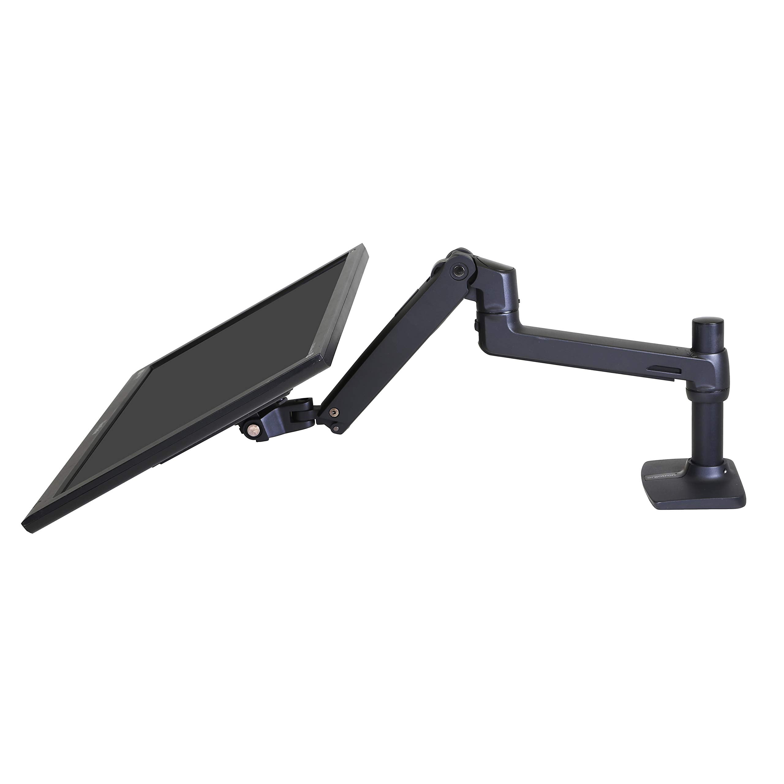ERGOTRON LX Monitor Halterung in Schwarz, Tischbefestigung – Monitor Arm mit patentierter CF-Technologie für Bildschirme bis 34 Zoll, 3.2–11.3 kg und VESA-Standard