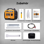 maXpeedingrods 2300W Inverter Stromerzeuger Superleise Tragbarer für Outdoor Camping Wohnmobil 4 Takt Leicht Notstromaggregat Benzin für Reise Garage, Wohnwagen mit USB und 230 V Steckdosen
