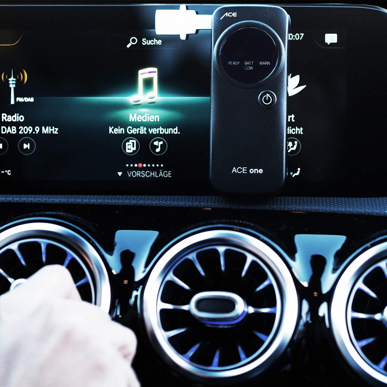 ACE One Alkoholtester Polizeigenau - Promille-Tester Alkomat mit 98,6%