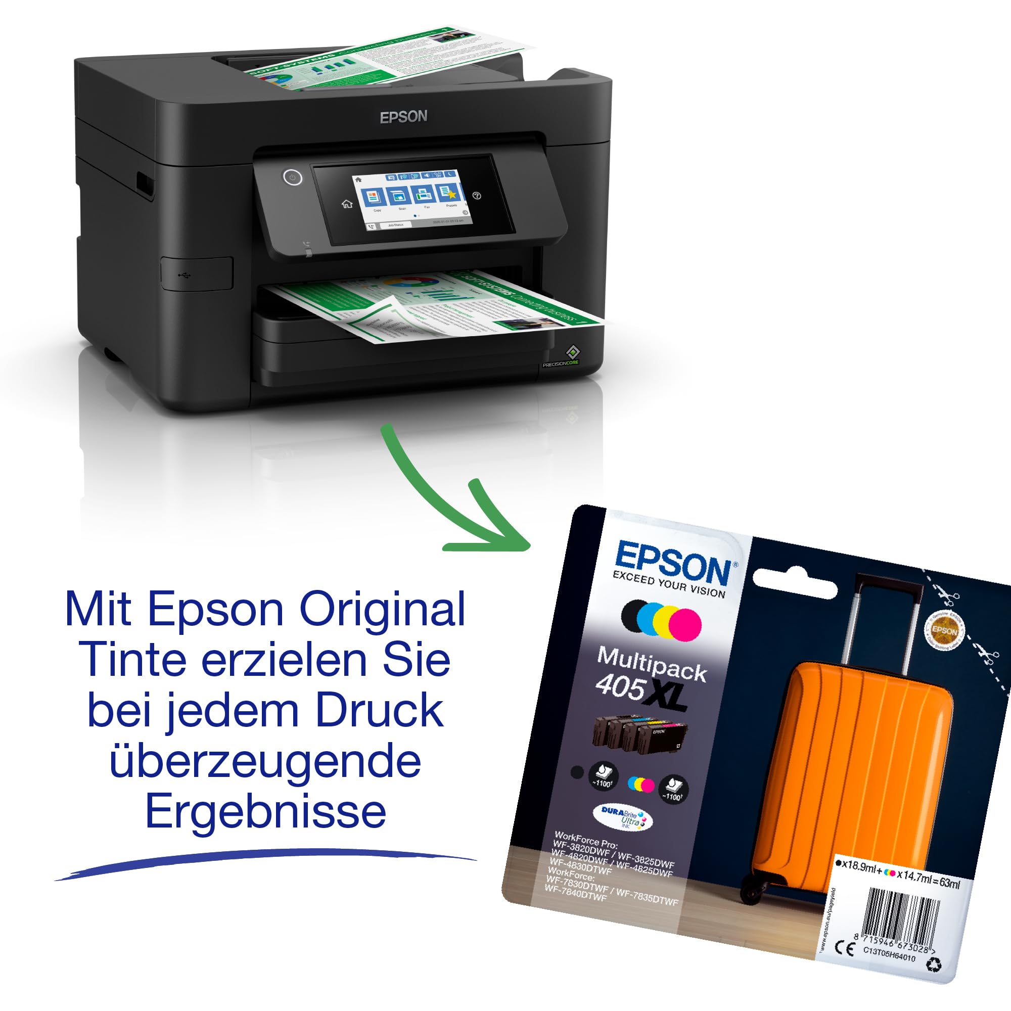 WorkForce Pro WF-4820DWF A4 kabelloser Multifunktionstintenstrahldrucker