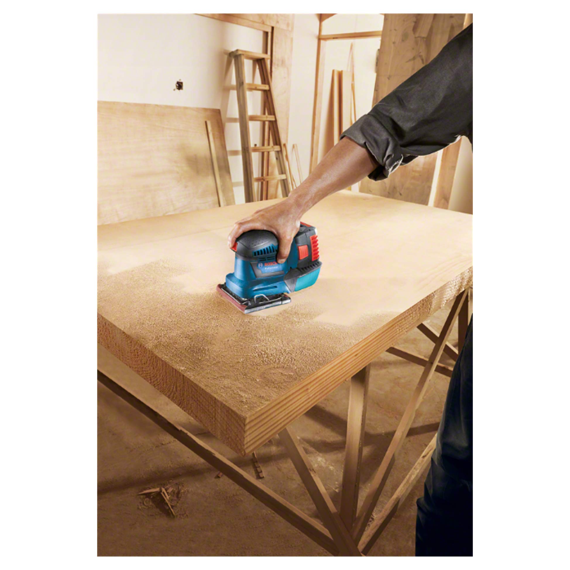 Bosch Professional 18V System Akku Schwingschleifer GSS 18V-10 (Schwingkreis-Ø: 1,6 mm, ohne Akku/ Ladegerät)