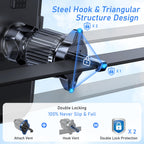 Blukar Handyhalterung Auto, Handyhalter für Autos Lüftung mit Upgraded Stabilere Version & EIN-Knopf-Release, 360° Drehbar KFZ Autohalterung für iPhone, Galaxy und Andere Android Smartphone
