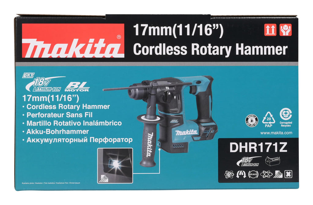 Makita DHR171Z Akku-Bohrhammer SDS-PLUS 18V (ohne Akku, ohne Ladegerät)