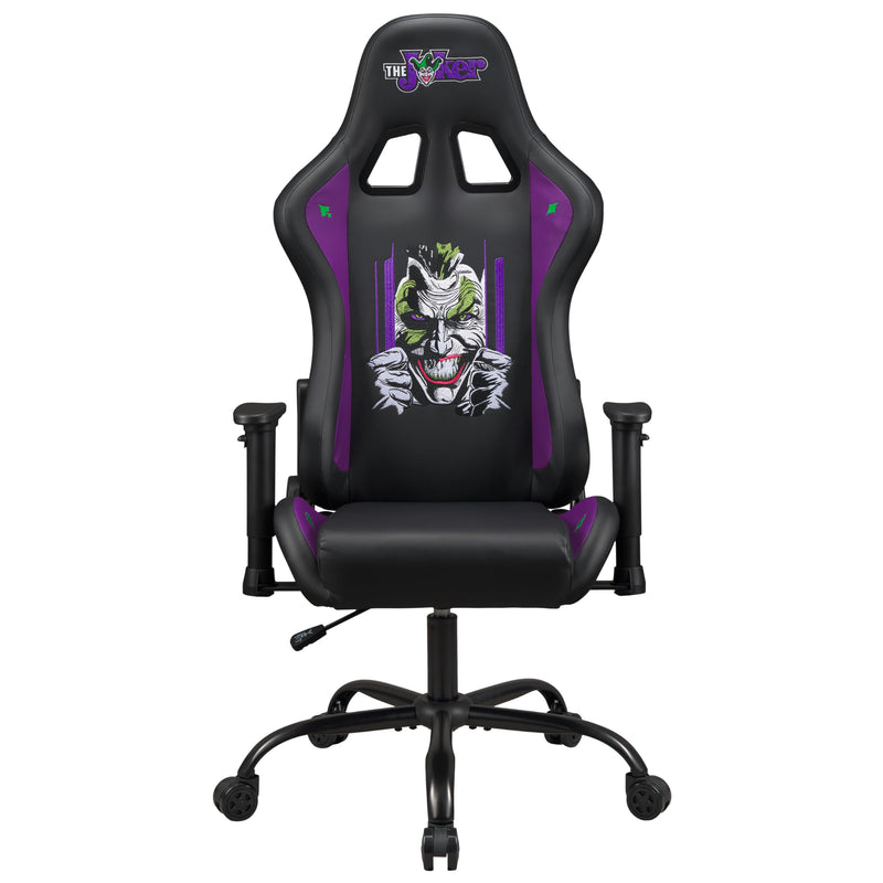 SUBSONIC Joker - Gaming Stuhl oder Bürostuhl, Gamer Sessel für Erwachsene, Bequeme Sitzfläche, integrierte Kopfstütze, Armlehnen und Höhe verstellbar, ergonomische Rückenlehne - Schwarz.