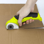 Elektrische Schere Mit Werkzeugkasten, Kartonschneider, Kabellose Rollschneider, 4.2V/2.0Ah Akku Schere, Universalschneider, Wiederaufladbarer Leistungsstarker Akkuschere für Stoff Teppich Leder Filz