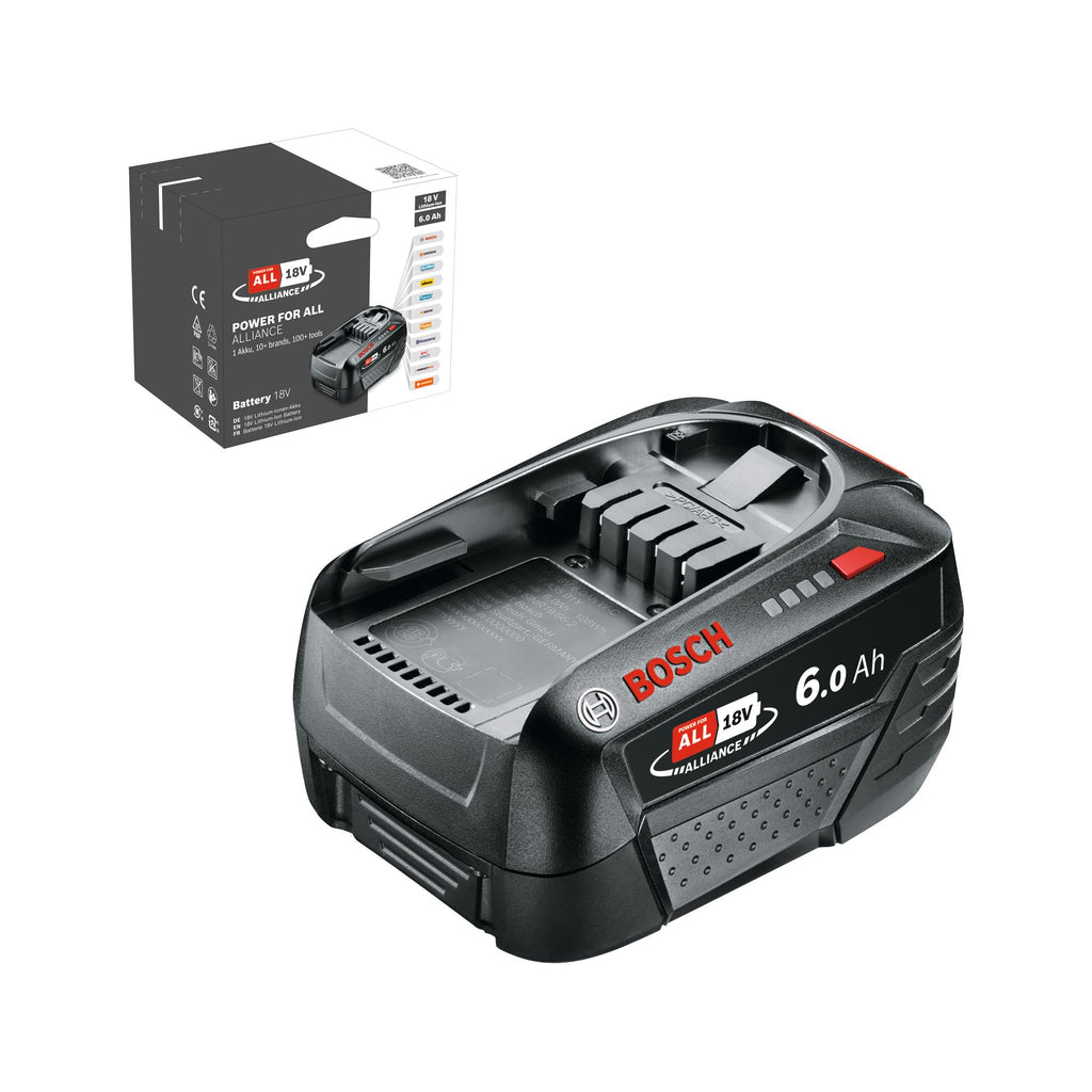 Bosch Akku Pack PBA 18V 6,0Ah W-C (18 Volt System, 6,0Ah Akku, im Karton)