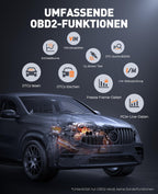 TREKURE 6000A Auto Starthilfe Powerbank mit OBD2 Diagnosegerät und Batterietest, Starthilfe Powerbank für PKW 12V, für Benzin & Diesel bis 10,0L, Tragbare Starthilfe mit LED-Notlicht, V0-Feuerschutz
