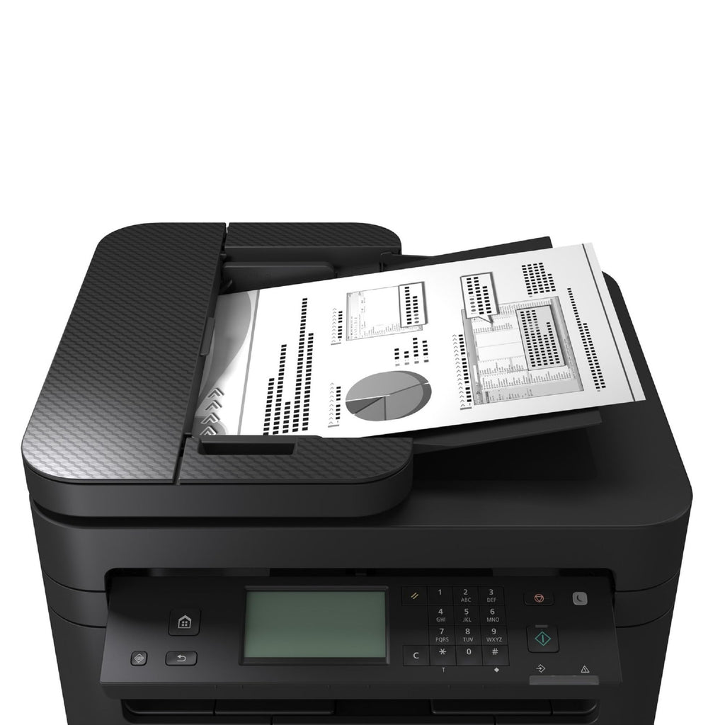 Canon i-SENSYS MF275 A4 S/W-Laser MFP, Drucken Kopieren Scannen Faxen, USB, LAN, W-LAN, 150 Blatt Papierkassette, 29 DIN A4 Seiten/Minute, Duplexdruck