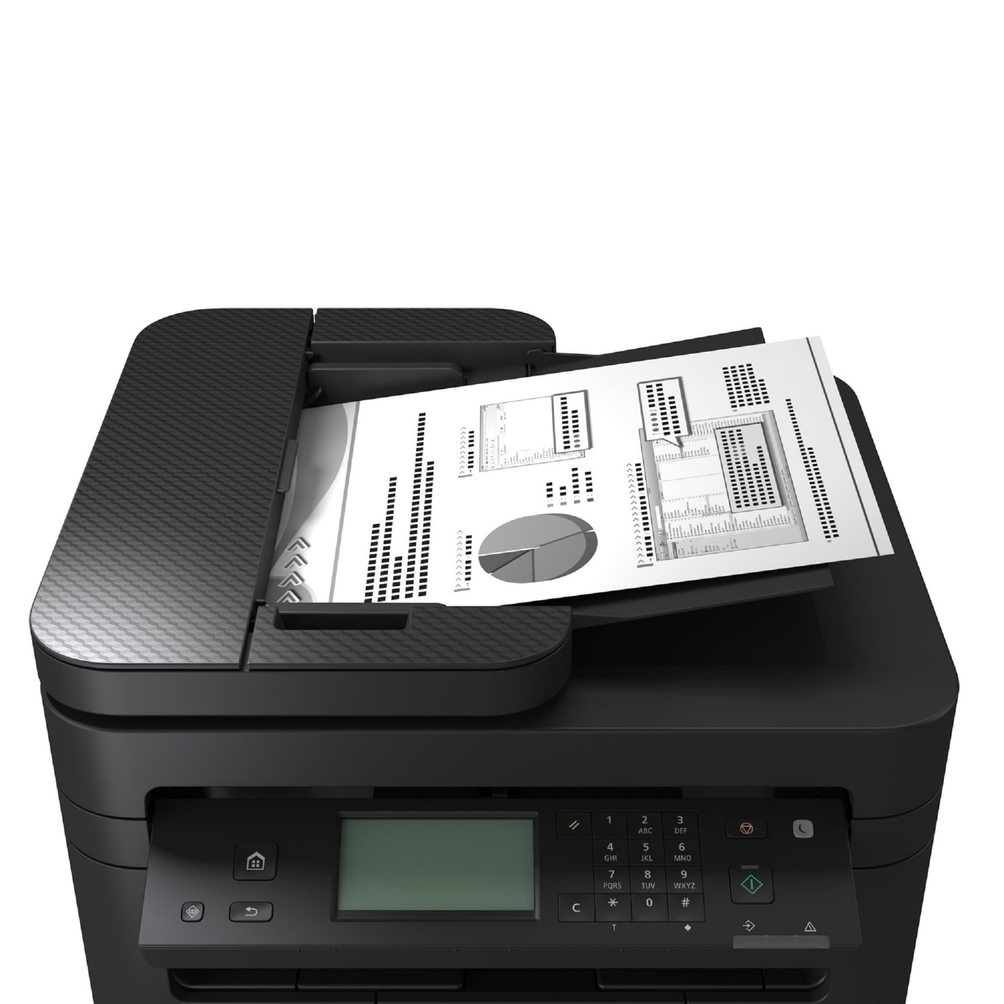 Canon i-SENSYS MF275 A4 S/W-Laser MFP, Drucken Kopieren Scannen Faxen, USB, LAN, W-LAN, 150 Blatt Papierkassette, 29 DIN A4 Seiten/Minute, Duplexdruck