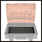 Original Einhell E-Case S-F Systemkoffer (max. 25 kg, universelle Aufbewahrung und Transport von Zubehör und Werkzeug, stapelbar, verknüpfbar, inkl. Schaumstoffeinlage)