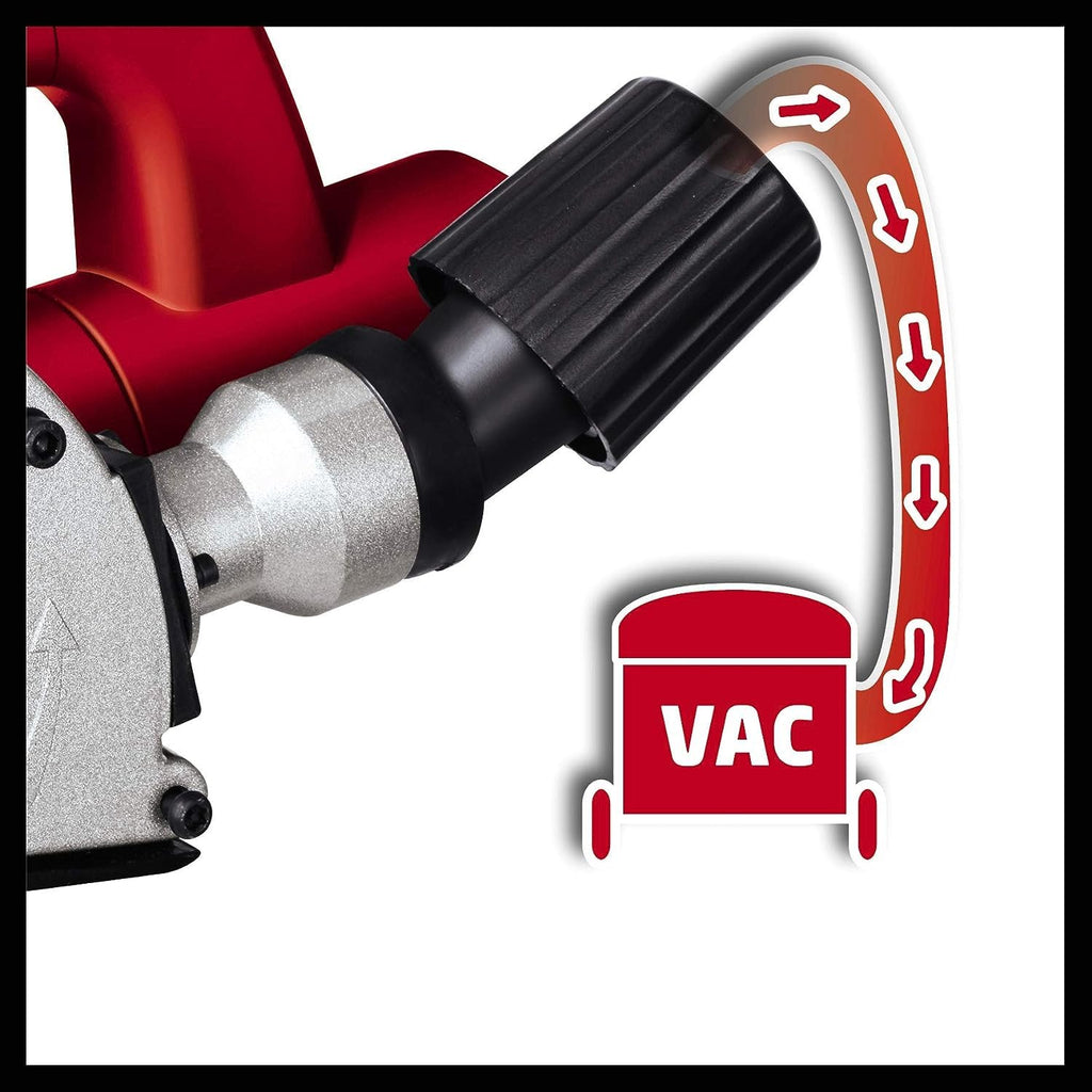 Einhell Mauernutfräse TC-MA 1300 (Leerlaufdrehzahl 9.000 Min-1, Max. Nutbreite 26 mm, 30 mm, Spindelarretierung, Inkl. 2x Trennscheibe Ø 125 mm), 1320 W
