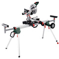metabo Kappsäge KGS 305 M - 2000 W, 305 mm Schnittbreite, 110 mm Schnitttiefe - LED-Laserschnittführung, beidseitige Neigung, präzise und leistungsstark - Inkl. Maschinenständer KSU 401 und Zubehör