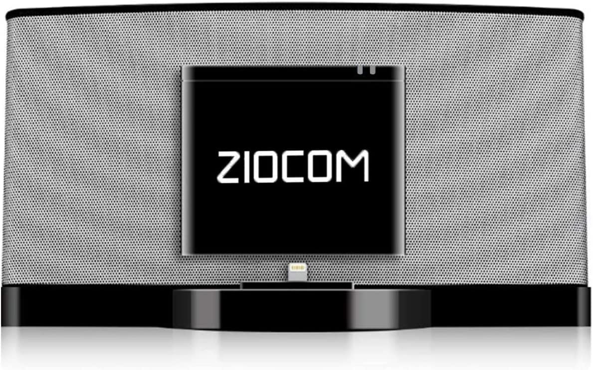 ZIOCOM 8 Pin Bluetooth-Adapter, drahtloser Bluetooth-Musikempfängeradapter für Bose Sounddock III/XT, JBL MS302GM, Philips DS1155B/93, Philips AJ7260D/93, Yamaha TSX-14, iHome IPL8BN, RSR DS406BT