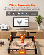 ACMER S2 4W Laser Graviermaschine, 48W Ausgangsleistung Laser Cutter, 300x300mm, 10000 mm/min, Holz Lasergravierer für DIY-Chargenanpassung, Bildung und Unterricht, Modellbau, individuelle Geschenke