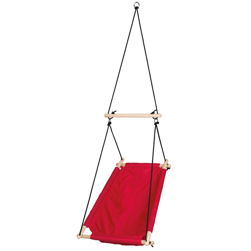 roba Hängesessel für Kinder - Verstellbar von Schaukelliege zu Schaukelsitz - Indoor / Outdoor - bis ca. 6 Jahre / 30 kg - Rot