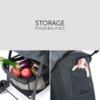 hauck Buggy Sport, Charcoal/Stone - Federleichter Reisebuggy 5,9 kg - mit Liegefunktion für Kinder ab Geburt bis 15 kg - Klein Zusammenklappbar, Großer Einkaufskorb bis 3 kg