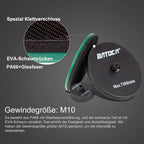 BATOCA S4 Profi Akku Poliermaschine,Rotierende&Orbitale,25mm/75mm Rückenplatte,Bürstenloser Motor,Mini Polier Kit,12V Akku Poliergerät mit 2 2.5Ah Batterien,2000-5500RPM,Scheinwerfer Aufbereitung Set