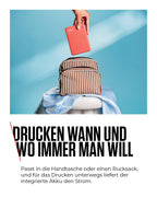 Canon SELPHY QX20 mobiler Fotodrucker – per WLAN direkt vom Smartphone drucken. Thermosublimationsdruck, 2 Größen Stickerpapier und Laden per USB-C - Dunkelgrau (ohne Farband/Papier)