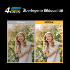 KODAK Dock Plus 4PASS Mobiler Fotodrucker (10x15cm) + 10 Blatts