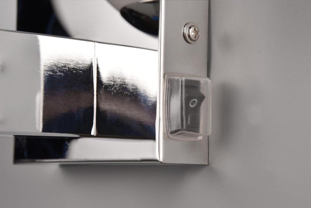Trio Leuchten Badezimmer Wandleuchte Kula 284270106, Metall Chrom, Glas Weiß, exkl. 1x E14