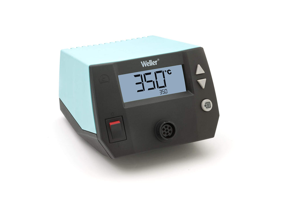 Weller WE 1010 (T0053298390) Bildungs-Kit 70 W/230 V Digital 1-Kanal-Lötstation mit 2 Lötspitzen, Seitenschneider und Lotdraht, Temperaturbereich 100°C – 450°C, Blau