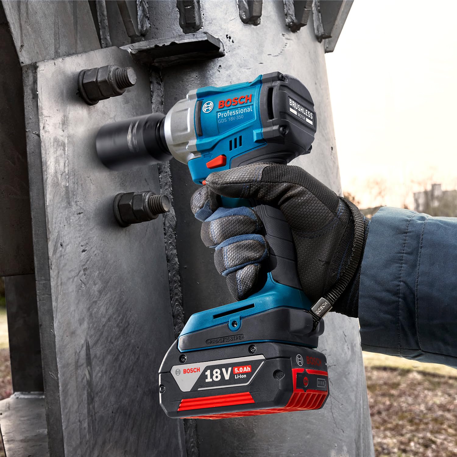 Bosch Professional 18V System Akku Drehschlagschrauber GDS 18V-350 (ohne Akku/Ladegerät)