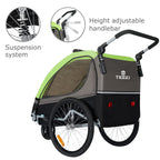 Tiggo S2 Kinderanhänger mit Federung Jogger 2 in 1 Kinder Buggy fahrradanhänger Anhänger 360° Drehbar