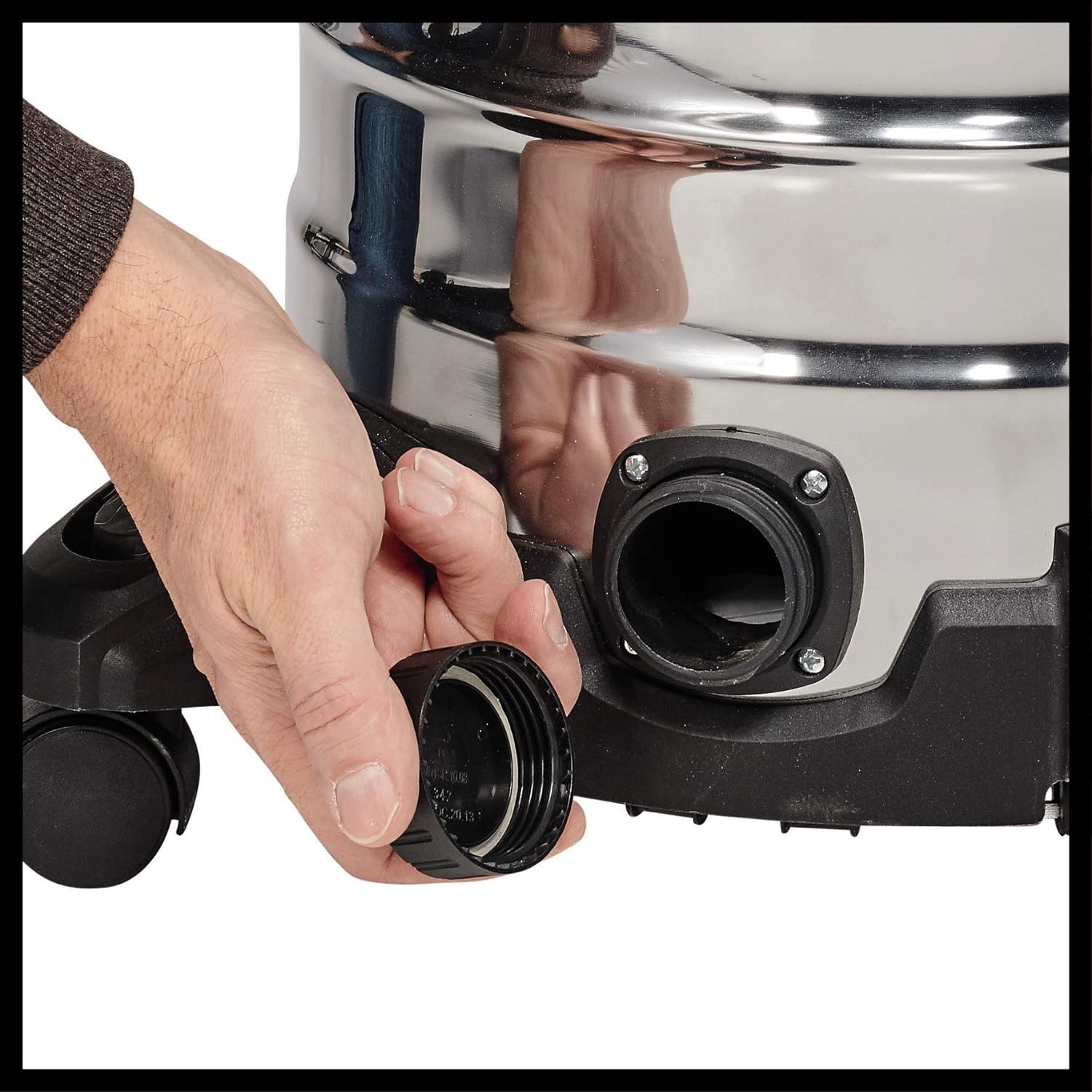 Einhell Nass-Trockensauger TC-VC 1930 S (1.500 Watt, rostfreier Edelstahlbehälter 30 l, Blasanschluss, inkl. Plastiksaugschlauch, Kombi-, Fugendüse & Diverse Filter)