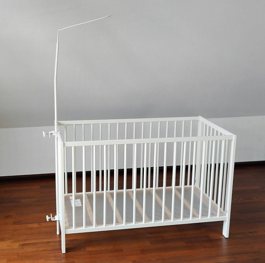 Babykajo Betthimmel Stange - Montierbare Himmelstange für Babybetten. Gestell aus Metall für Babybett Himmel Jungen und Mädchen - Gestell ohne Betthimmel.