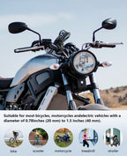 Acrhkoor Handyhalterung Fahrrad, Abnehmbar 360° Verstellbare Fahrrad Handyhalterung, Universal Motorrad Handyhalter für iPhone 13 12 Pro Max Mini, Samsung, Huawei, 4,0''-7,0'' Smartphone