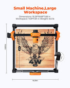 ACMER S2 4W Laser Graviermaschine, 48W Ausgangsleistung Laser Cutter, 300x300mm, 10000 mm/min, Holz Lasergravierer für DIY-Chargenanpassung, Bildung und Unterricht, Modellbau, individuelle Geschenke