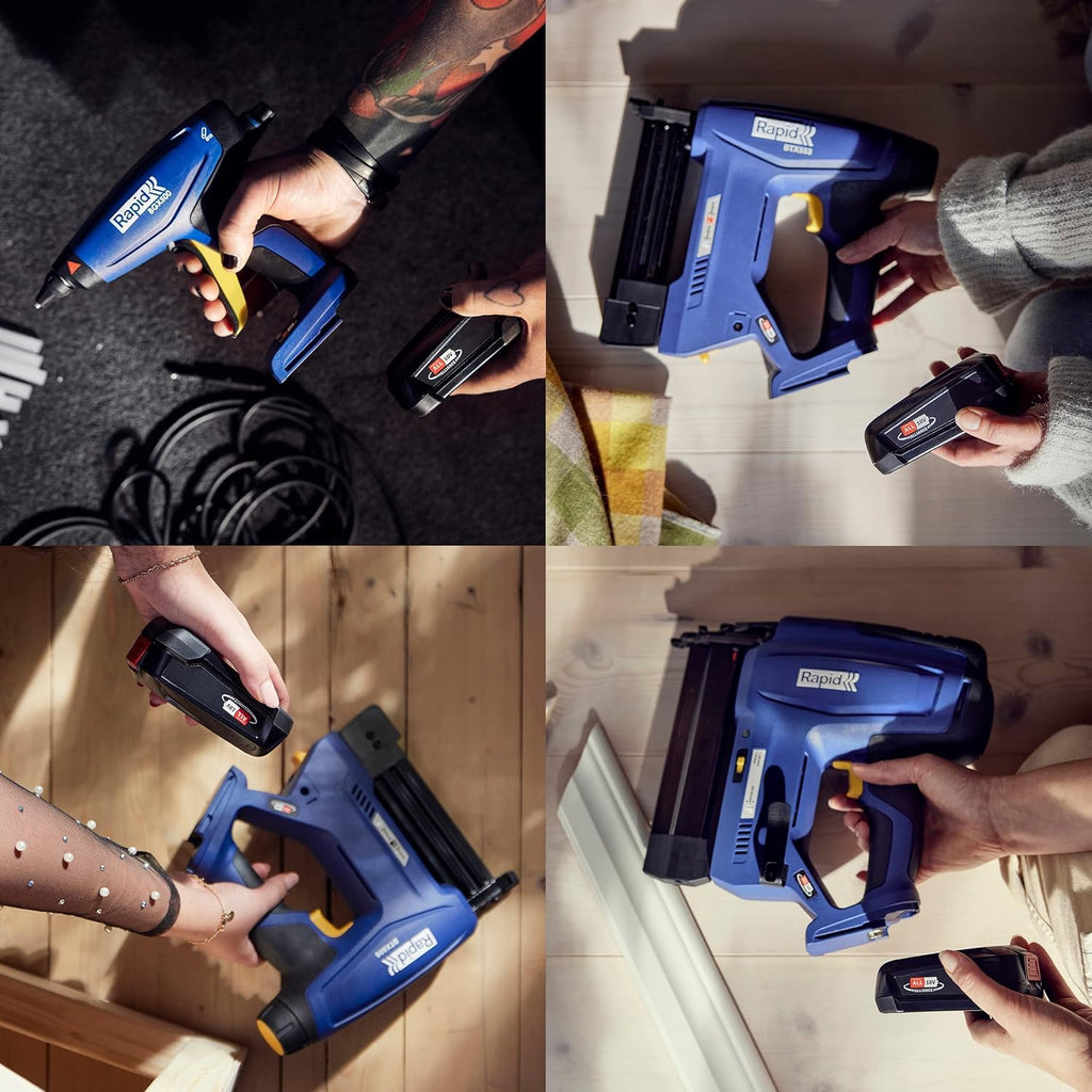 Rapid POWER FOR ALL Akku 18V 4,0Ah – Hochleistungs-Lithium-Ionen für Bosch, Gardena, Gloria und Wagner Geräte – Kompatibel mit POWER FOR ALL